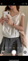 Blusa de verano para mujer, camisa de primavera, blusa para mujer, Blusas largas de gasa, informales, elegantes, Vintage, de manga larga, holgada de gran tamaño, blanca - details 3