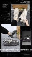 Zapatos de moda para hombre, transpirables, deportivos, con parte inferior gruesa, informales, para correr, color negro, para papá, primavera - details 1