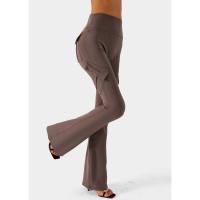 Pantalones de Pierna Ancha 2025 Ajuste Perfecto, Sensación de Desnudez, Alto Talle, Etiqueta Micro para Yoga y Trabajo - details 10