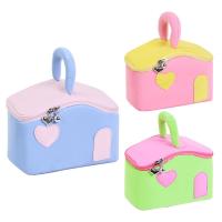 Bolsas de almacenamiento de cosméticos con forma de casa, bolsas de maquillaje de dibujos animados de estilo coreano de gran capacidad, impermeables con asa - details 9