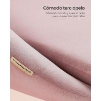 Silla de Oficina en Casa, Silla Giratoria de Algodón y Lino, Silla de Escritorio, Acolchada con Espuma, Altura Ajustable, para Estudio, Dormitorio, Azul Pálido OBG020Q01 - details 28