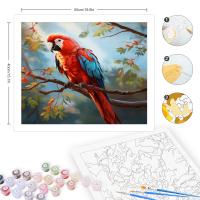 RUOPOTY-Kit de pintura por números para adultos, pintura moderna por números, pájaros, manualidades de animales, decoración para el hogar para colorear sobre Numb, regalo Diy - details 4