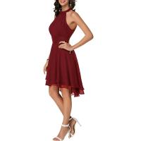 Vestido de graduación para mujer, ropa elegante para fiesta de noche, vestidos formales Ocn para mujer, Falda Midi sin mangas Lisa delgada para mujer 2023 - details 3