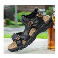 Sandalias cómodas de verano para hombre, zapatos suaves para playa y exterior, transpirables, informales de cuero - details 22