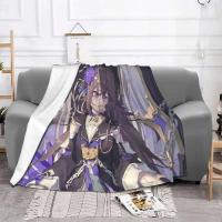 Anime Honkai Baby franela estampado dibujos animados multifunción muy cálidas manta para cama al aire libre alfombra pieza - details 1