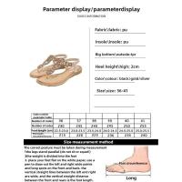 Sandalias Plataforma Mujer Strass Verano 2025 - Diseño Bohemio con Tacon Ancho Cómodo - Zapatos Elegantes Playa y Fiesta - details 1
