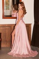 Vestido de Graduación Largo para Mujer Traje Elegante de Denim con Escote Alto, Espalda Descubierta, Cremallera en la Espalda, Ocasiones Formales, 2025 - details 12