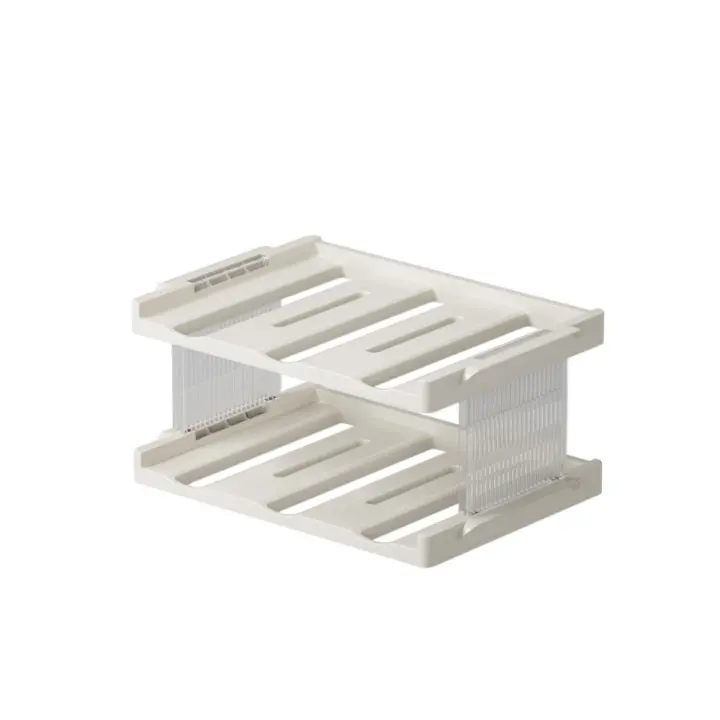 Estantes de plástico multicapa para tazas de agua, estante de almacenamiento apilable a prueba de polvo, ahorro de espacio, portavasos aislante de gran capacidad - 1