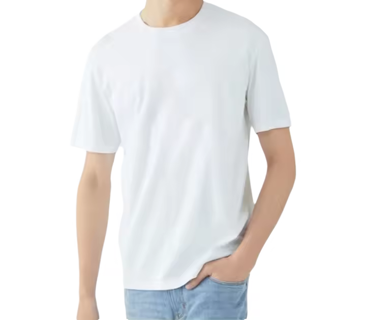 Camiseta De Algodón 100% Para Hombre De Calidad Superior En Negro Blanco Gris Estilo Casual Oversized Top Deportivo Para Todas Las Estaciones - 1