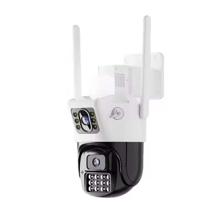 Cámaras de vigilancia exterior 360 grados doméstico wifi Internet remoto inteligente Visión nocturna alarma vigilancia - 1
