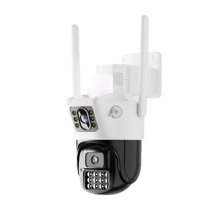 Cámaras de vigilancia exterior 360 grados doméstico wifi Internet remoto inteligente Visión nocturna alarma vigilancia - 1