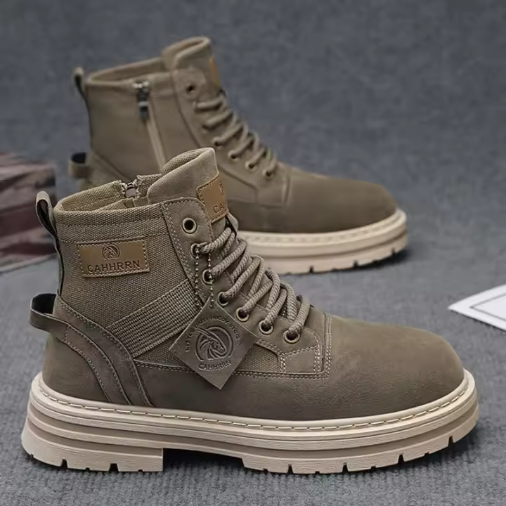 Botas de moto cómodas y resistentes al desgaste, calzado deportivo informal para hombre - 1