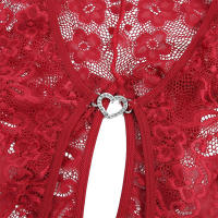 Lencería transparente Call of the night sin entrepierna para mujer, conjunto de encaje con escote en V profundo, sujetadores sexys, mono, disfraces eróticos, conjunto de ropa interior - details 18