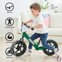 años, Edad 18 Meses a 5 años, Bicicleta de Empuje de 12 Pulgadas con Placa Individual (3 juegos de pegatinas incluidas), Bicicleta de regalo para 2-3 niños y niñas - details 1