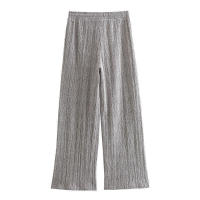 - Conjunto de tres piezas de chaleco de punto informal, top + pantalones largos rectos con cordón delgado para mujer, moda de verano - details 6