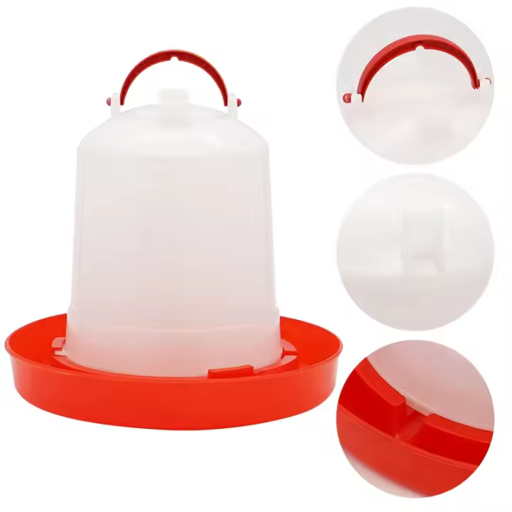 Dispensador de agua para gallinero, bebedero, vasos para beber, fuente para animales de granja, alimentación de aves de corral, suministros de riego, 1,5/2,5/4L - 1