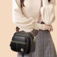 Bolso corredizo de cuero de varios compartimentos bolso multifuncional ajustable para mujeres bolso de hombro ancho bolso de gran capacidad - details 4