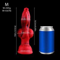 Leten perro nudo realista fantasía monstruo Animal consolador grande Lobo Anal Plug 18 juguete sexual parejas juego sexy tоy xxl - details 9