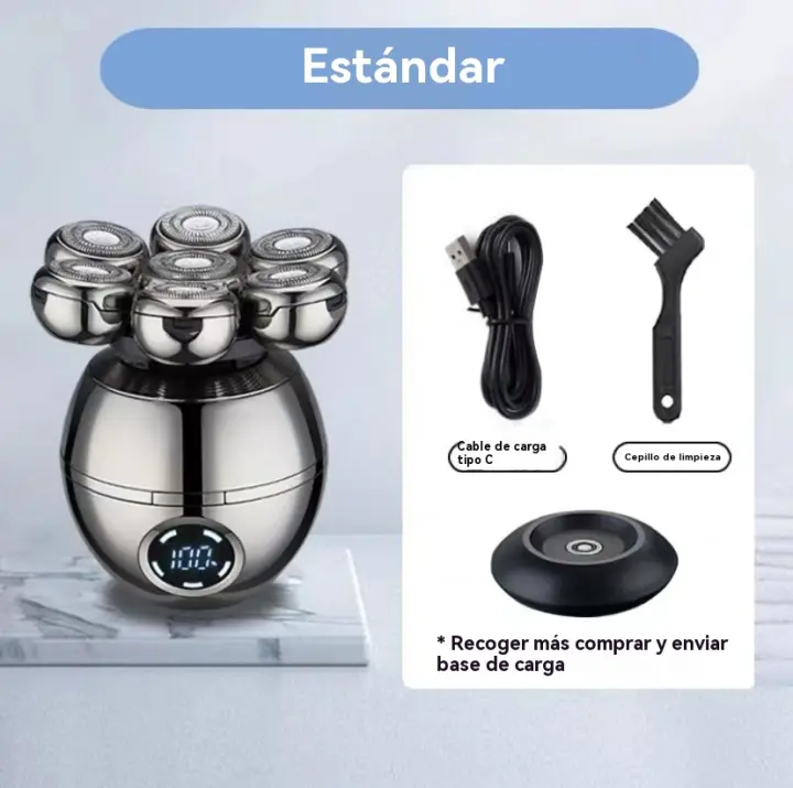 Afeitadora barba hombre viajar Portátil inteligente Cortapelos - 1