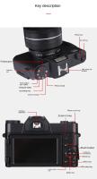 Cámara digital 4k mini, 48MP, personal en miniatura, 30fps, wi-fi, zoom 16x, profesional - details 16