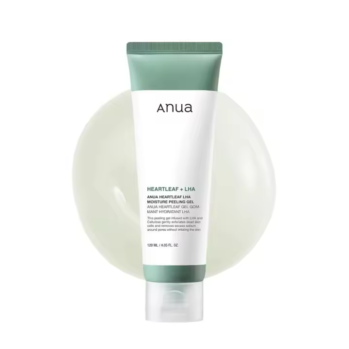 Gel exfoliante hidratante Anua, que contiene hojas de corazón, exfolia suavemente, cuida los poros, elimina las células muertas de plantas naturales. - 1