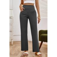 Pantalones de pierna ancha para mujer, cintura alta, lisos, rectos, tres nuevos en otoño, moda coreana, cómodos - details 23