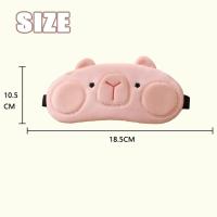 Máscara de ojos Kapybara de dibujos animados ligera, máscara de ojos Kapybara de dibujos animados Kawaii, plegable, transpirable, accesorios para dormir - details 0