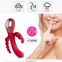 Consolador 3 en 1, vibrador de conejo para mujer, masturbador para orgasmo con punto G, tapón Anal, estimulador de clítoris, masturbación femenina, Juguetes sexuales 18 - details 3