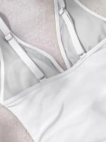 Bañador negro de una pieza para mujer, traje de baño de realce con Control de barriga, Tankini de una pieza - details 13