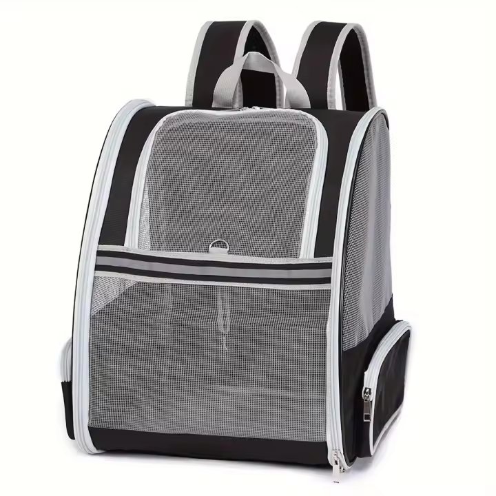 Mochila transpirable para gato, morral de viaje, Color sólido, 1 unidad - 1