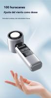 Nuevo ventilador de mano de alta velocidad de 100 velocidades, mini ventilador turbo portátil plegable con carga USB - details 2