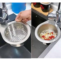 Coladores de acero inoxidable para fregadero de cocina, filtro de drenaje eficiente, recogedor de alimentos - details 7
