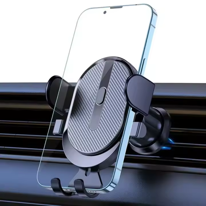 Soporte de Teléfono Móvil Salida de Aire, Sensor de Gravedad, Soporte para Coche, Riangle, Gravedad, Esmerilado, Simplicidad, Material Metálico Sólido - 1