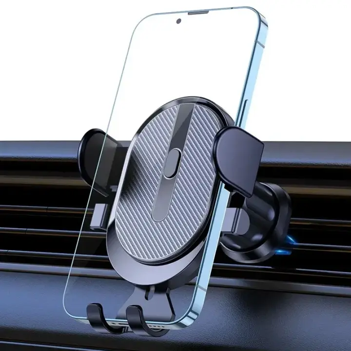 Soporte de Teléfono Móvil Salida de Aire, Sensor de Gravedad, Soporte para Coche, Riangle, Gravedad, Esmerilado, Simplicidad, Material Metálico Sólido - 1