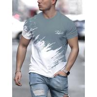 Camiseta De Manga Corta Con Cuello Redondo Para Hombre, Jersey Informal Para Exteriores, Ropa De Calle, Camiseta Deportiva, Camisetas, Ropa De Gran Tamaño - details 3