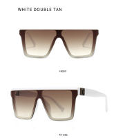 Toyear-gafas de sol cuadradas para hombre y mujer, lentes de sol de marca de diseñador de lujo, a la moda, Estilo Vintage, montura grande, parte superior plana, UV400 - details 11