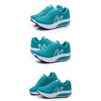 Zapatillas de correr para mujer 2025 Zapatos deportivos informales de moda con suela de plataforma y cordones - details 10
