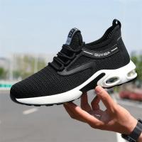 Zapatos de Trabajo para Hombres Cinturón de Aire con Cordón Elástico Material de Cuero - details 29