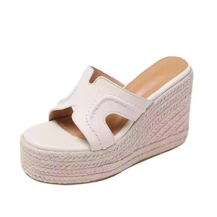 Zapatillas de Tacón de Media Pantorrilla para Mujeres Diseño Francés Muffin Inferior Romano Fresco - 1