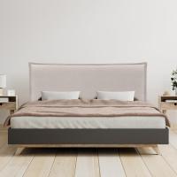 Tapiz de Cama Moderno de Lino Natural con Ribete hasta el Suelo Tapiz de Cabeza de Algodón Grueso de 8cm - details 3