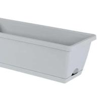 2 Pieces Window Box Planter Rectangle Plant Containers Decors with Drainage Holes Flower Pot Plant Pot for Outdoor Garden Home