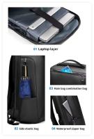 Nuevo Mochilas Escola antirrobo con carga USB, mochila impermeable para ordenador portátil para hombre - details 5