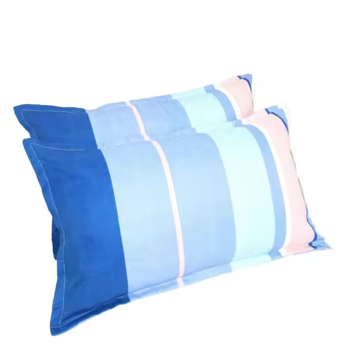 Funda de almohada para cama, funda de almohada de 48x74cm, lujosa funda de almohada de Dacron, funda de almohada suave portátil para cama, 2 uds. - 1