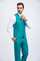 M-6XL de lujo a la moda de gama alta de Color sólido para hombre, traje informal de negocios oficial, chaleco para novio, vestido de boda, abrigo de cintura para fiesta - details 19