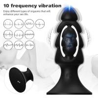 Potente juguete sexual con vibración de 10 frecuencias, Anal Bdsm, consolador con tapón Anal, vibrador, masaje de próstata, Vagina, juego para adultos - details 1