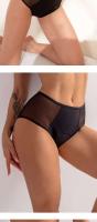 Ropa interior menstrual sexy de cintura alta a prueba de fugas de 4 capas para mujer, transpirable, sin costuras, 5xl6xl - details 5