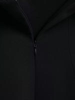 TRAFZA, vestido largo estilo vacaciones de verano para mujer, vestido negro blanco sin tirantes con cremallera, vestidos ajustados elegantes de nueva moda para mujer - details 7