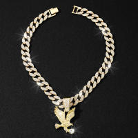 Collar De Punta De Águila Europeo Y Americano Para Hombres Y Mujeres Joyería Versátil De Cadenas De Colgante Animal Estilo Hip Hop/Rock - details 9