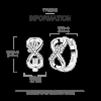 Pendientes de plata brillantes en forma de U Laza Aro para mujer, adecuados para regalos de fiesta de compromiso de aniversario, 2025 - details 15
