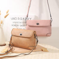Bolso cruzado hecho a mano con hebilla giratoria de moda, Color sólido, pequeño, cuadrado, estilo americano, para ir al trabajo - details 3